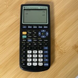 TEXAS INSTRUMENTS TI-83 Graphing Calculator with Cover ~ Preowned Works